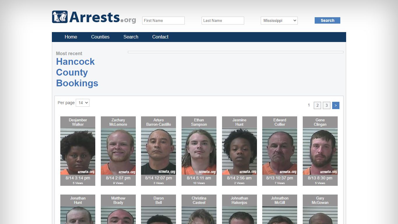 Hancock County Arrests and Inmate Search